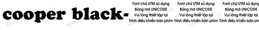 cooper black字体转换